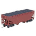 Kadee 7002 HO Scale 50 Ton AAR 2 Bay Offset Open Hopper Boxcar Red Undecorated