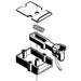 Kadee 920 1 Scale Straight Centerset Shank Couplers with Body Mount Gearboxes - Rust (1 Pair)