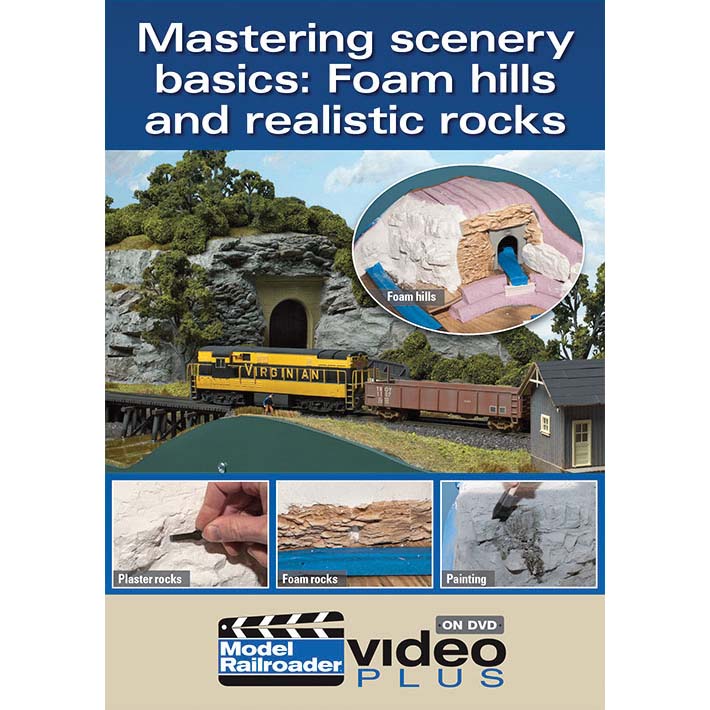 Kalmbach 15301 Model Railroader Video Scenery Basics: Foam Hills and Realistic Rocks DVD