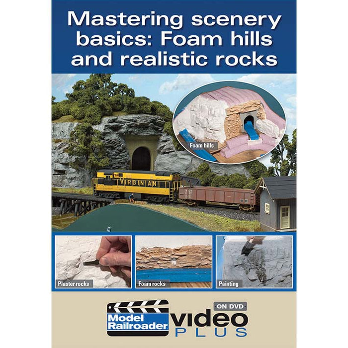 Kalmbach 15301 Model Railroader Video Scenery Basics: Foam Hills and Realistic Rocks DVD