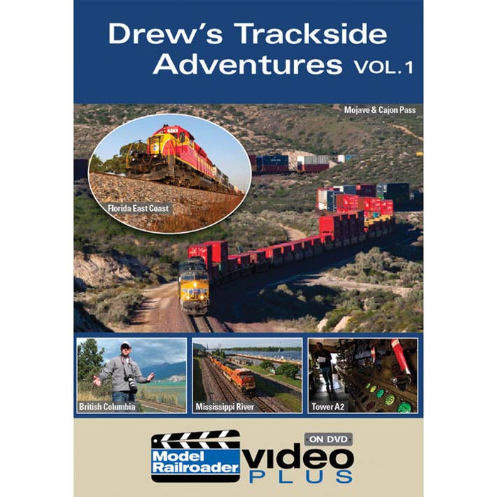 Kalmbach 15308 Model Railroader Video Plus Drew's Trackside Adventures Volume 1 DVD