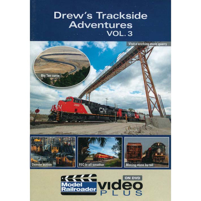 Kalmbach 15324 Model Railroader Video Plus Drew's Trackside Adventures Volume 3 DVD