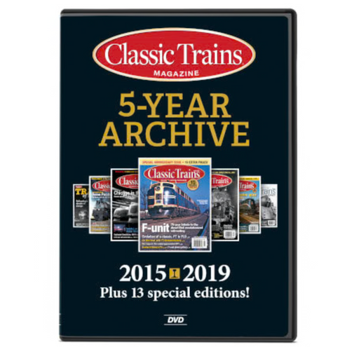 Kalmbach 15359 Classic Trains Magazine 5 Year Archive 2015-2019 DVD-ROM