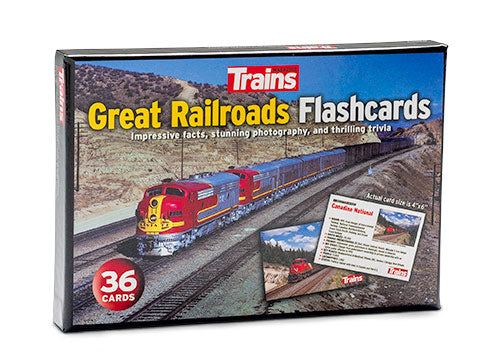Kalmbach 83009 Trains Great Railroads Flashcards