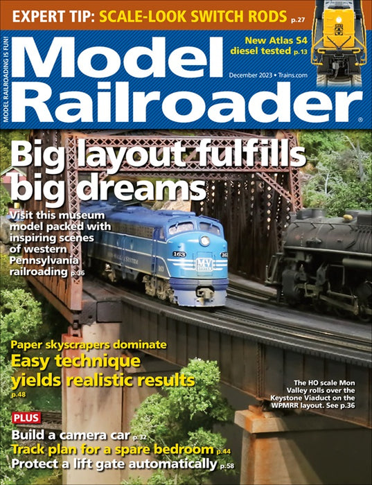 Kalmbach Model Railroader Magazine December 2023