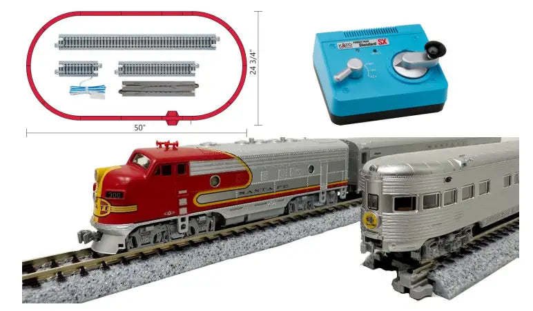 Kato 106-0018 N Scale Santa Fe Super Chief Starter Train Set