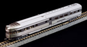 Kato 106-090-1 N Scale CB&Q E5A & Silver Streak Zephyr 6 Car Set with Lights