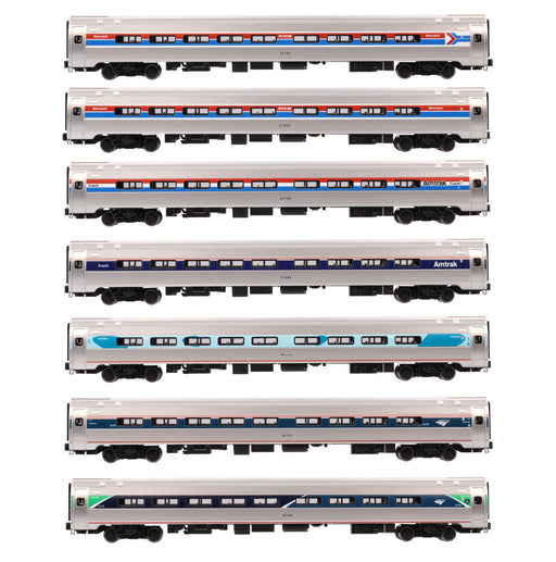 Kato 106-105 N Scale Amtrak Amfleet I Coach 7 Car Set All Phases (Limited Edition) 