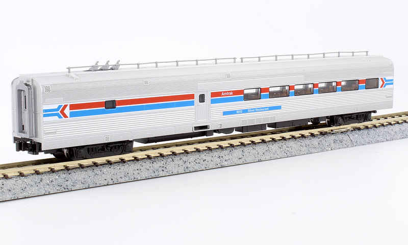 Kato 106-1971-1  N Scale Amtrak Rainbow Era 8 Car Bookcase Set with Lights
