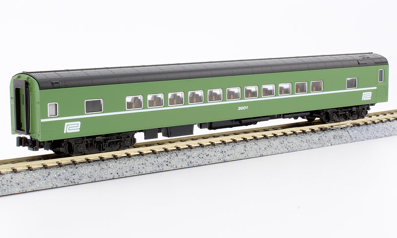 Kato 106-1971-1  N Scale Amtrak Rainbow Era 8 Car Bookcase Set with Lights