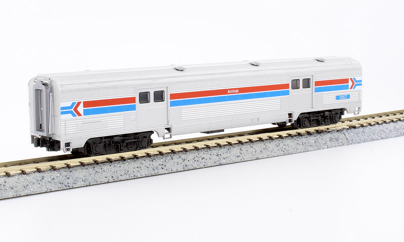 Kato 106-1971-1  N Scale Amtrak Rainbow Era 8 Car Bookcase Set with Lights