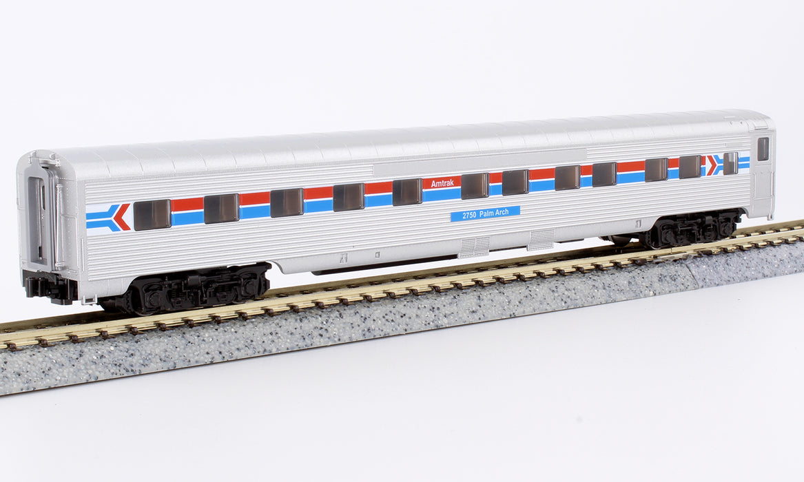 Kato 106-1971 N Scale Amtrak Rainbow Era 8 Car Bookcase Set