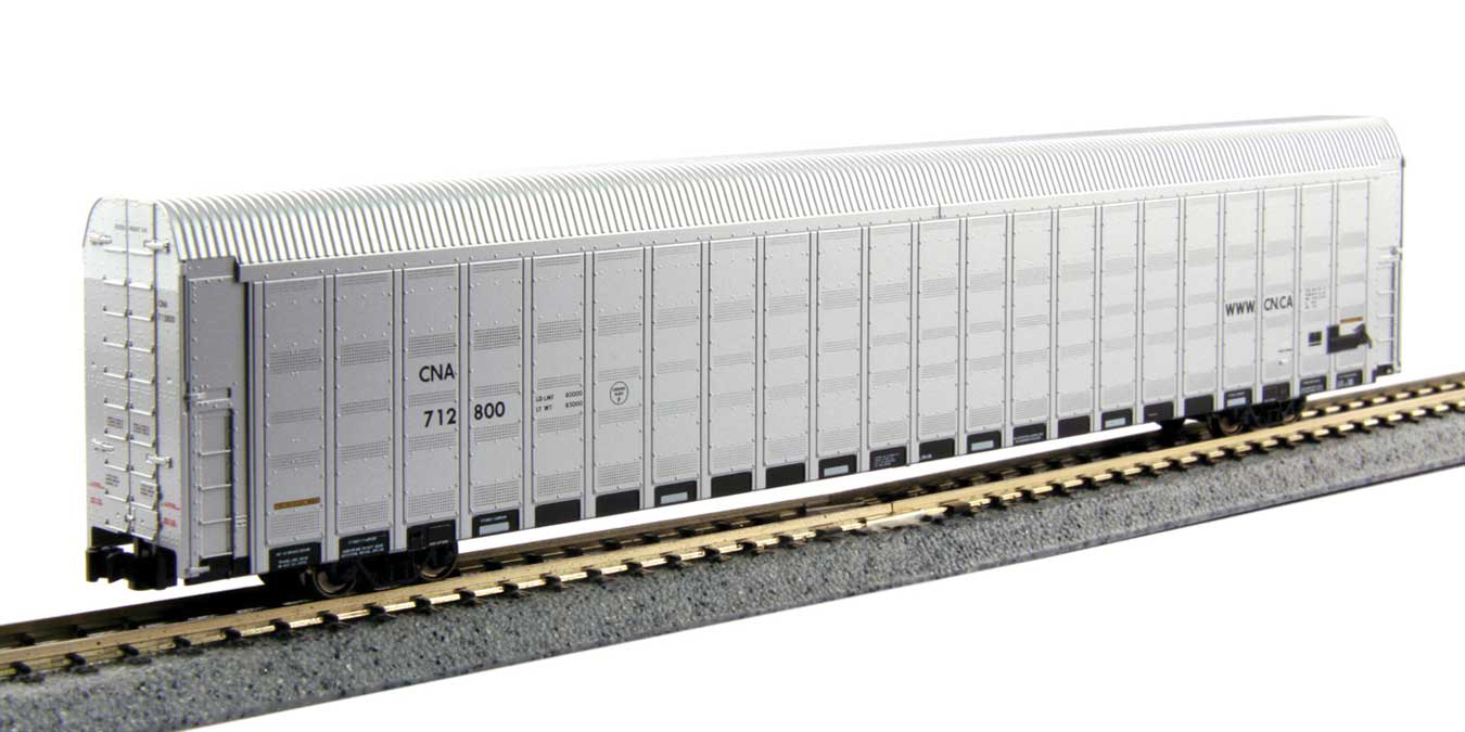 Kato 106-5509 N Scale Aluminum Autorack Canadian National CN 4 Car Set