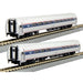 Kato 106-8003-1 N Scale Amtrak Amfleet I Phase VI (82647, 48159) 2 Car Set with LED Lighting