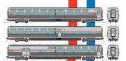 Kato 106-8004-1 N Scale Phase III Amtrak Viewliner II 4 Car Set with Lights