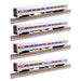Kato 106-8020 N Scale Amtrak Amfleet I Coach 4 Car Set Phase III