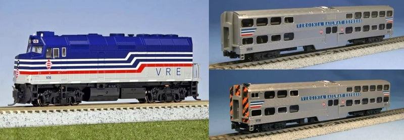 Kato 106-8706-BNDL-DCC N Scale VRE Capital Commuter 6 Unit Set with DCC
