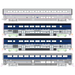 Kato 106-9002-1 N Scale Amtrak Pacific Surfliner 4 Car Add-on Set with Lighting