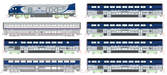 Kato 106-9010 N Scale Amtrak SC-44 & Amtrak Pacific Surfliner 8 Unit Set DC (DCC Ready)