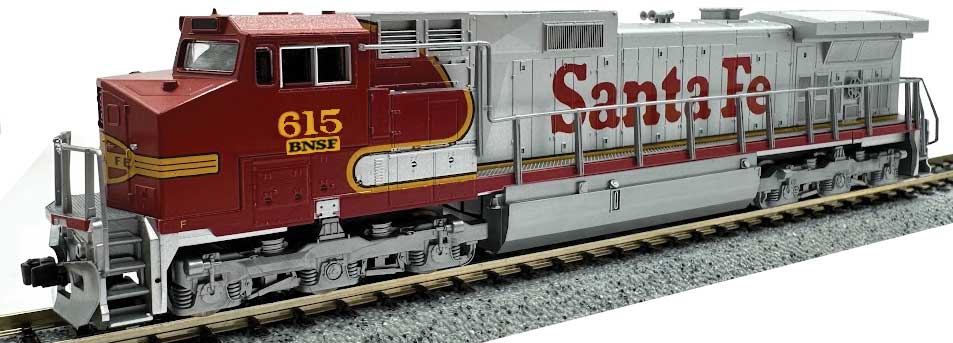 Kato 176-3516 N Scale GE C44-9W BNSF 667 "Ex-SF Warbonnet" - DC