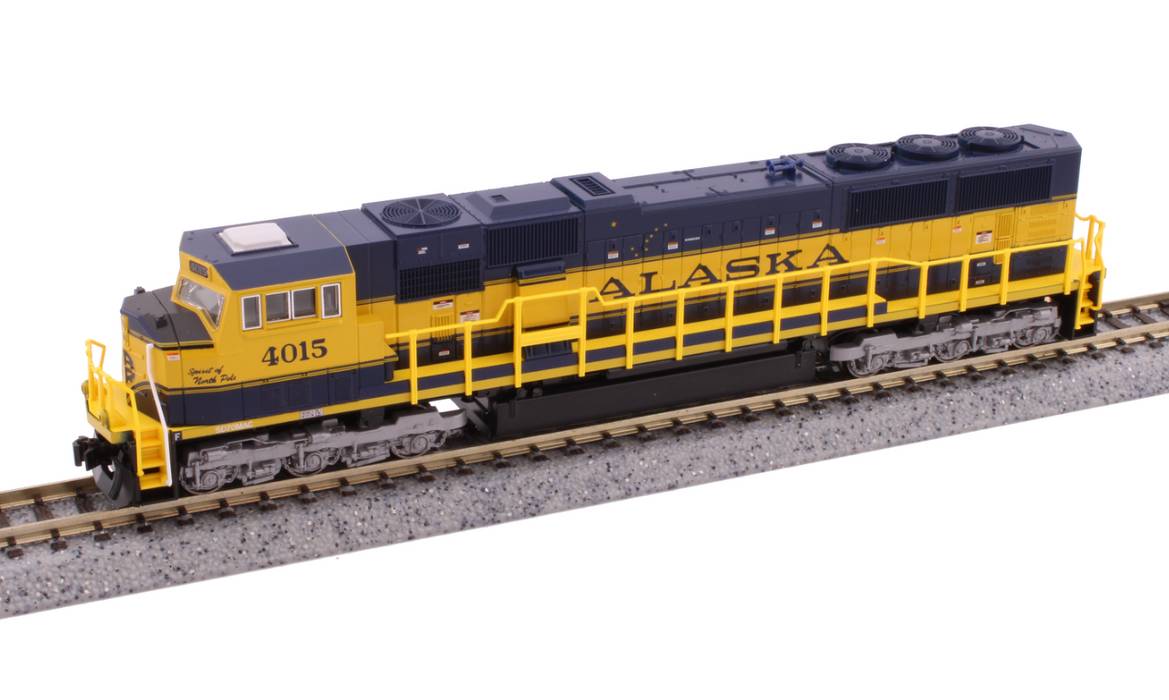 Kato 176-6411 N Scale EMD SD70MAC Alaska ARR 4015 - DC (Spirit of North Pole)