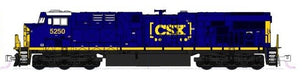 KATO 176-8936LS N Scale GE ES44AC GEVO Diesel CSX 5250 with DCC & Sound (Dark Future Boxcar Logo)