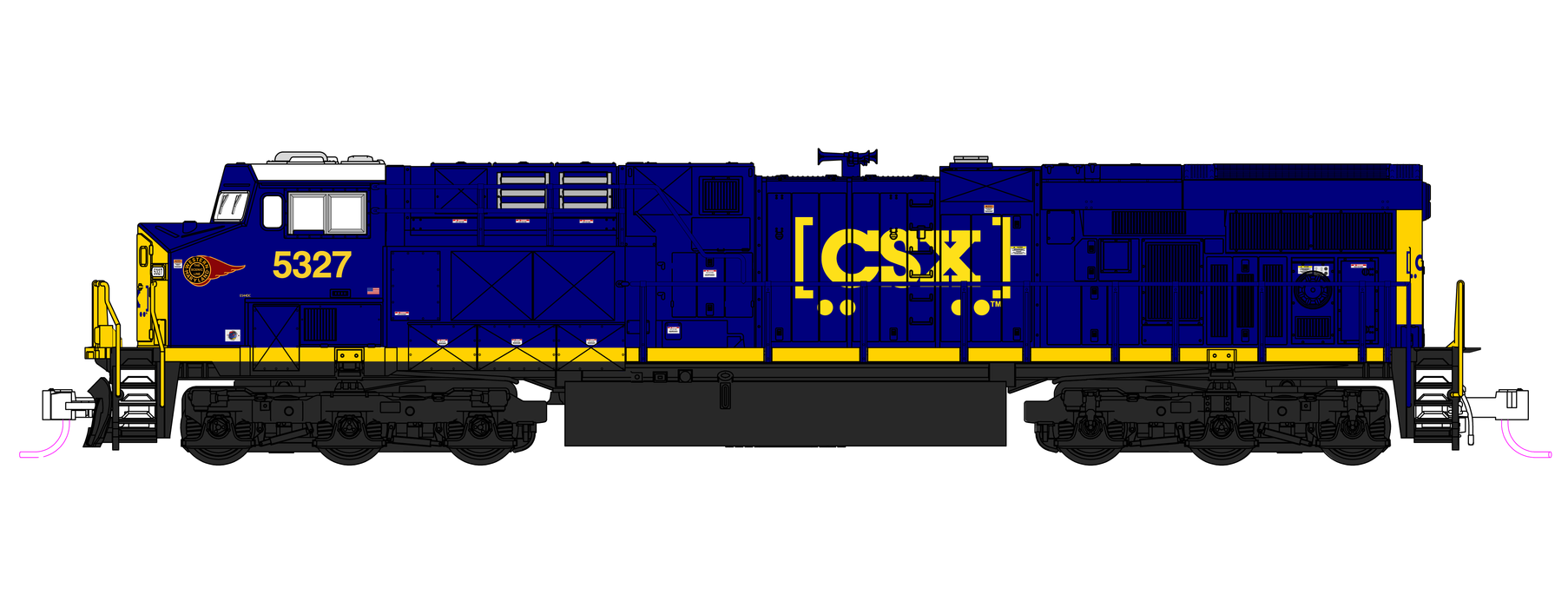 KATO 176-8962 N Scale GE ES44DC GEVO Diesel "Western Maryland" CSX 5327
