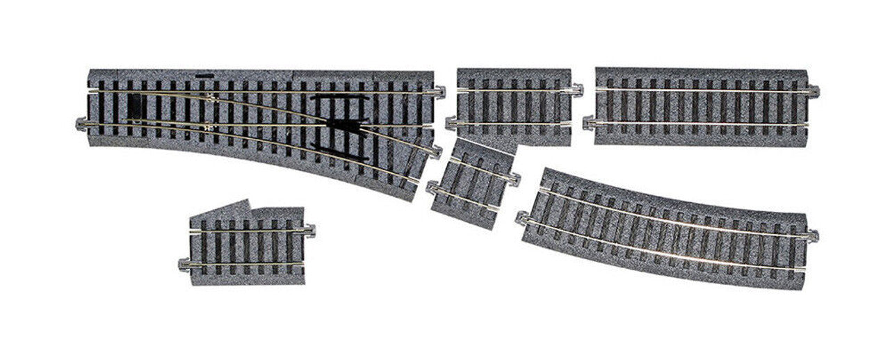 Kato 2-853 HO Scale UniTrack #4 Manual 21-5/8" Right-Hand Turnout