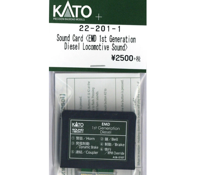 Kato 22-201-1 EMD 1st Generation Diesel Sound Card for Soundbox