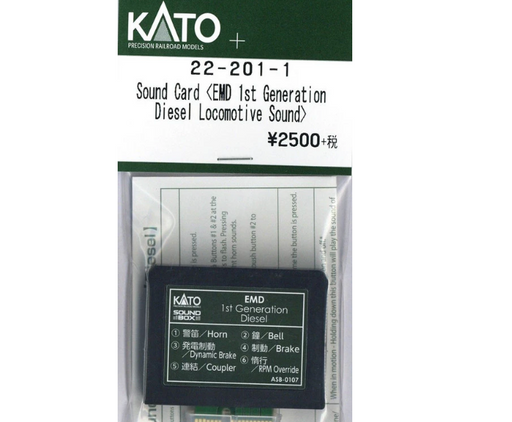 Kato 22-201-1 EMD 1st Generation Diesel Sound Card for Soundbox