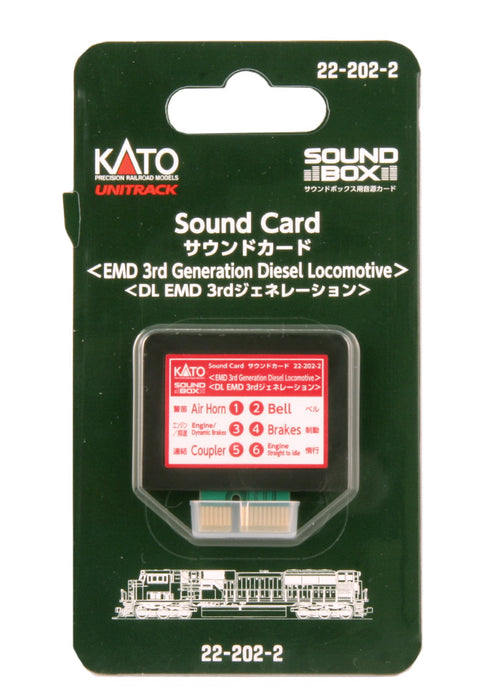 Kato 22-202-2 EMD 3rd Generation Diesel Sound Card for Soundbox