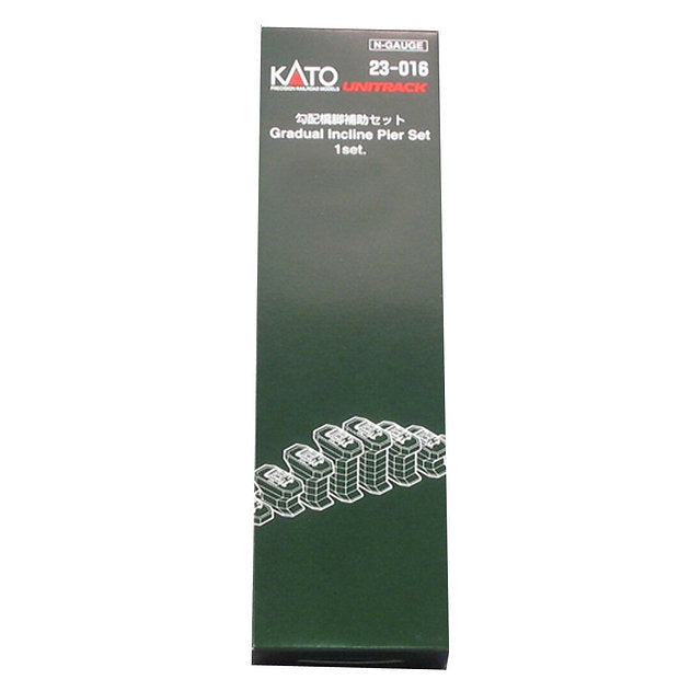 Kato 23-016-1 N Scale UniTrack Gradual Incline Pier Set