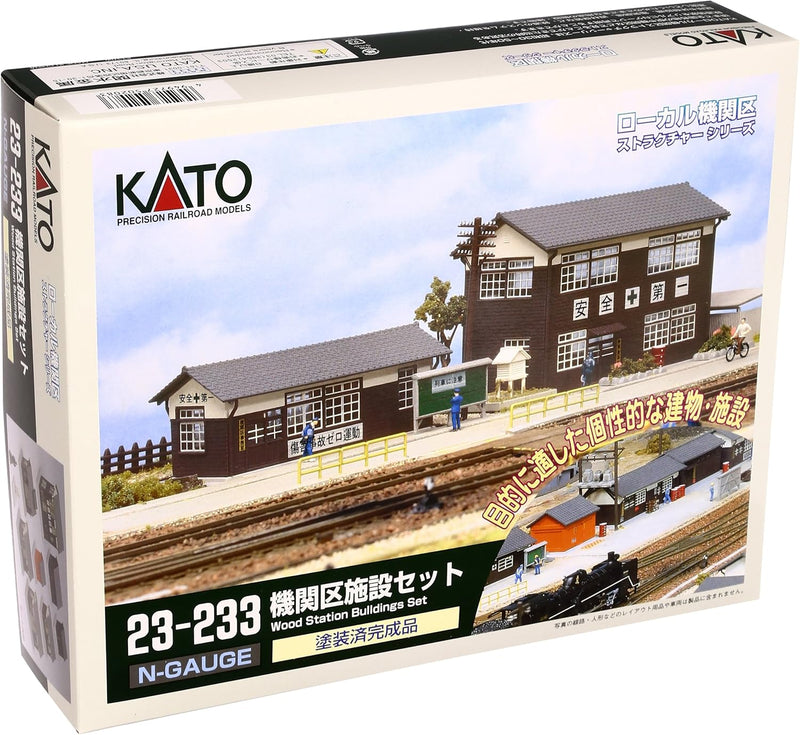Kato 23-233 N Scale Wood Station Buildings Set