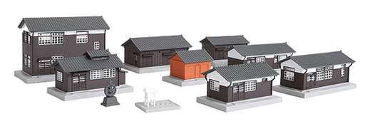 Kato 23-233 N Scale Wood Station Buildings Set