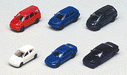 Kato 23-505 N Scale Automobile Set 1990's Toyotas 6 Pack