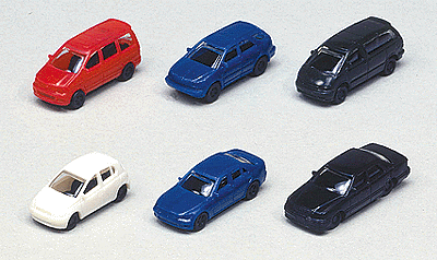 Kato 23-505 N Scale Automobile Set 1990's Toyotas 6 Pack