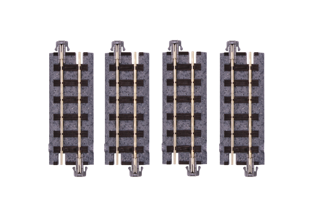 Kato 52-140 Narrow Gauge UniTrack 62mm (27/16”) Straight Track (4 Pack)