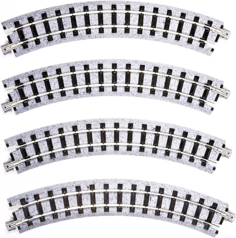 Kato 52-220 Narrow Gauge UniTrack 183mm 7” Radius 45 Curve Track (4 Pack)