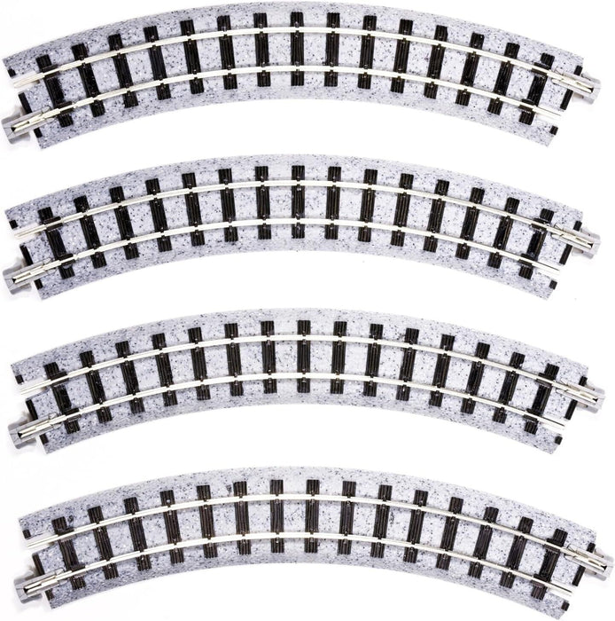 Kato 52-220 Narrow Gauge UniTrack 183mm 7” Radius 45 Curve Track (4 Pack)
