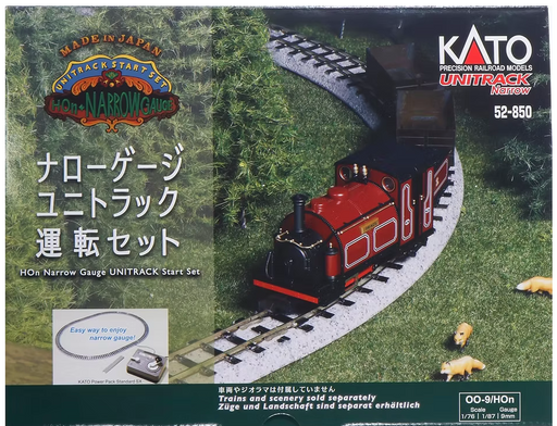 Kato 52-850 Narrow Gauge UniTrack Oval Track Set with Powerpack