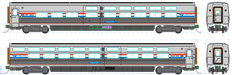 Kato HO Scale Amtrak Viewliner II Sleeper Phase III