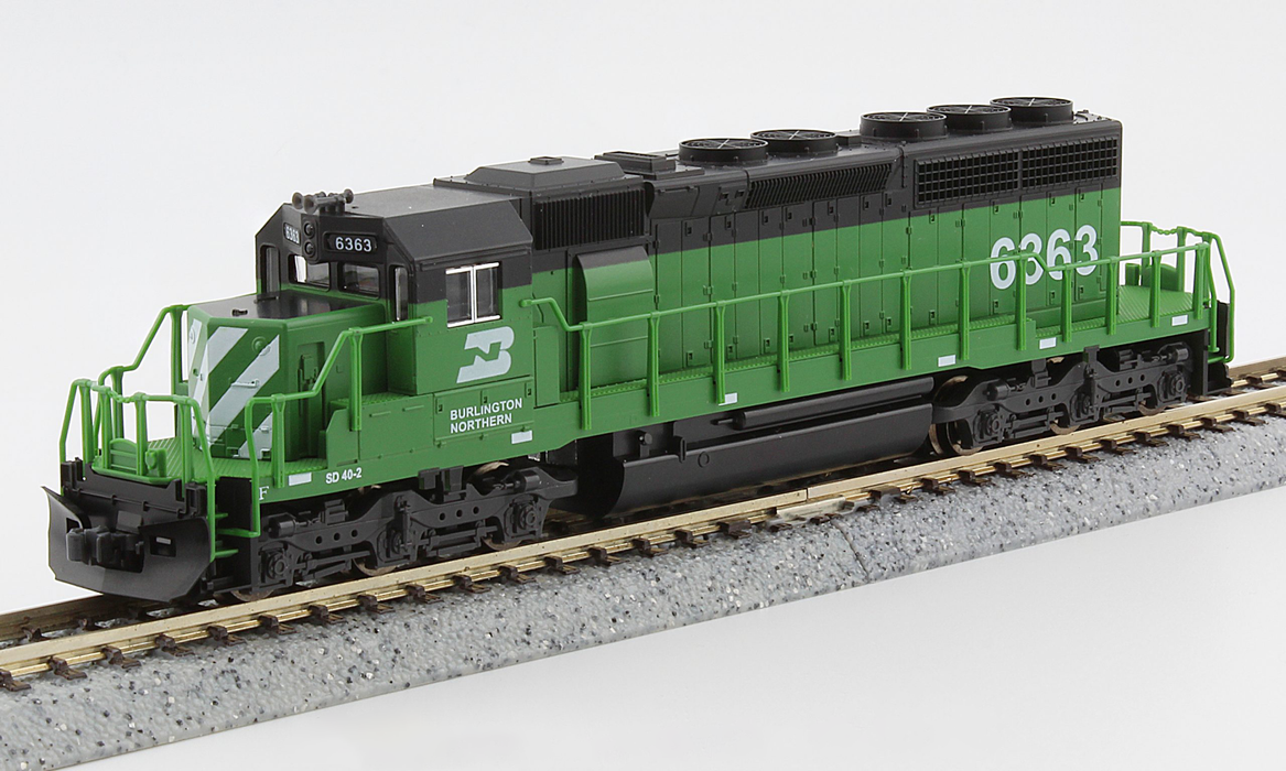Kato N Scale 176-4822 EMD SD40-2 (Early) Burlington Northern BN 6328 with DCC
