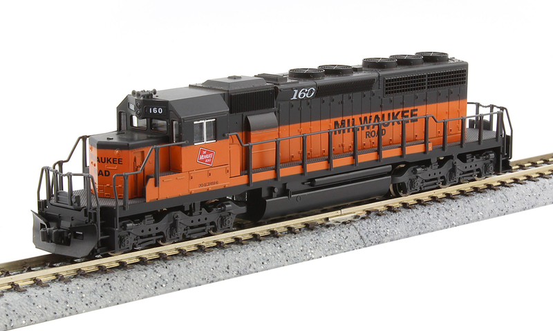 Kato N Scale 176-4825 EMD SD40-2 (Early) Milwaukee Road MILW 130