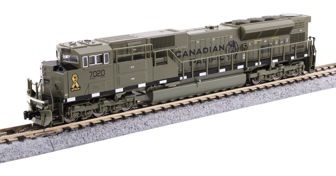 KATO N Scale EMD SD70ACu Canadian Pacific CP 7020 (Green Military Heritage)