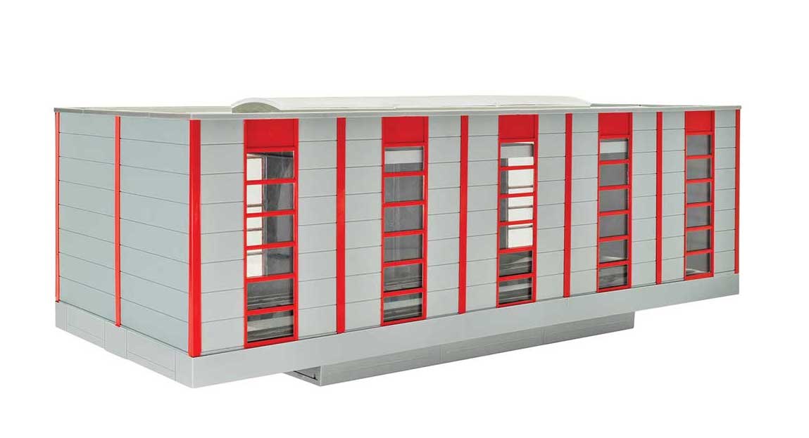 Kibri 39256 HO Scale Modern 2Track Locomotive Maintenance Shed Kit