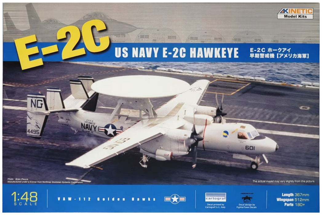 Kinetic 48013 1/48 Grumman E-2C Hawkeye Model Aircraft Kit