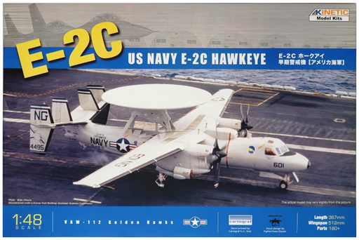 Kinetic 48013 1/48 Grumman E-2C Hawkeye Model Aircraft Kit