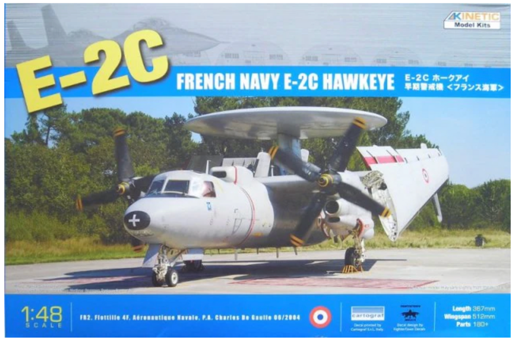 Kinetic 48015 1/48 E-2C French Navy E-2C Hawkeye Model Aircraft Kit