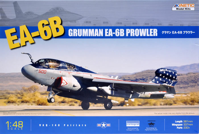 Kinetic 48022 1/48 Grumman EA-6B Prowler Model Aircraft Kit
