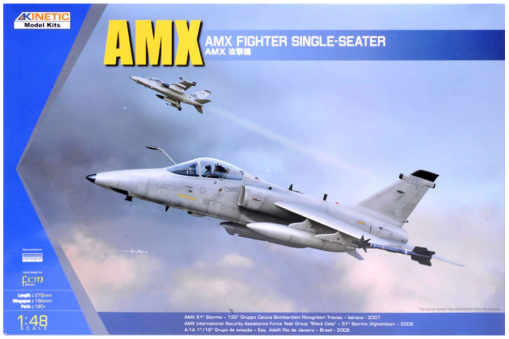 Kinetic 48026 1/48 AMX Fighter Single-Seater Model Aircraft Kit